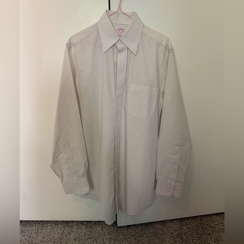 NWOT Brook Brothers 346 The original Stripe Non-Iron Polo Shirt